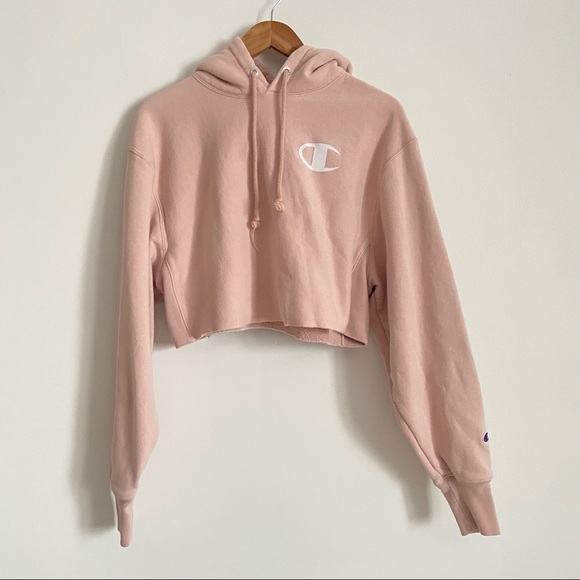 Champion Tops - {champion} cropped hoodie